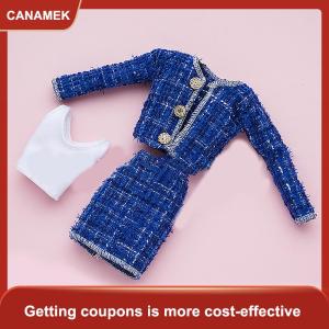 【CANAMEK】 1 bộ 30cm thời trang búp bê Quần áo thời trang ba mảnh phù hợp với 1:6 đa khớp búp bê ăn mặc phụ kiện