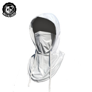 Musion โม่ง Full Face Mask Cover Sun หมวกหมวกกลางแจ้ง Anti-uv หมวกปกป้องคอเดินป่าหมวก