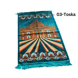 Sajadah Turki Spiegel Klasik Lembut dengan Warna dan Rumbai 70x110