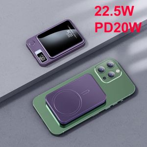 SG [READY STOCK]20000mAh Magnetic Wireless Charger Power Bank 22.5W Fast Charging Mini Power Bank Power Bank