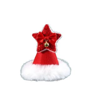 OUTOPEN Cartoon Pet Scarf Pet Printed Knitted Scarf Puppy Collar Festive Gifts Decorated Pet Costumes Christmas Decor