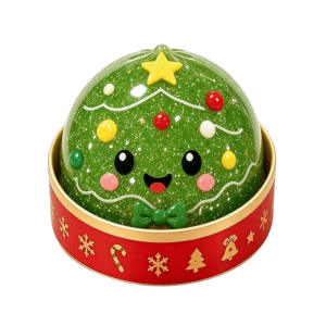 HUIHEYU Glitter Ball Christmas Stress Squeeze Toy Soft Texture Slow Rise Squishy Fidget Ball Creative TPR Santa Squishy Stress Toy Christmas Party
