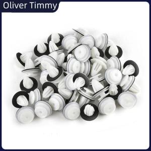[Oliver Timmy] 50 100Pcs Car Door Panel Clip W Sealing Ring Auto Vehicle Retainer Fastener Bumper Clip Car Push Pin Door Panel Board Clip