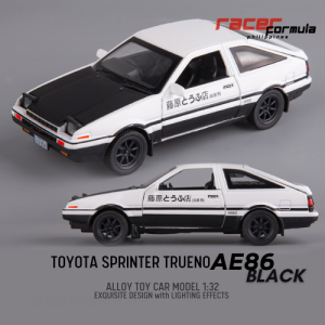 【RACER FORMULA】TOYOTA AE86 INITIAL D TRUENO Alloy Metal AE86 toy car TR chen Toy Car 1:32 Model Collection Diecast Vehicles Luxury Cars Limited Collectibles FUJIWARA TAKUYUMI #toycars #alloytoys #alloycar