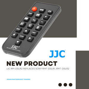 JJC RM-DSLR2 Wireless Remote For Sony A6000 A77II a7 a7R NEX 5T A99 A57 NEX 5R NEX 6 A65 A77 NEX 5N NEX 7 A290 A390 A450 A560 A580 A33 A55 NEX5 A230