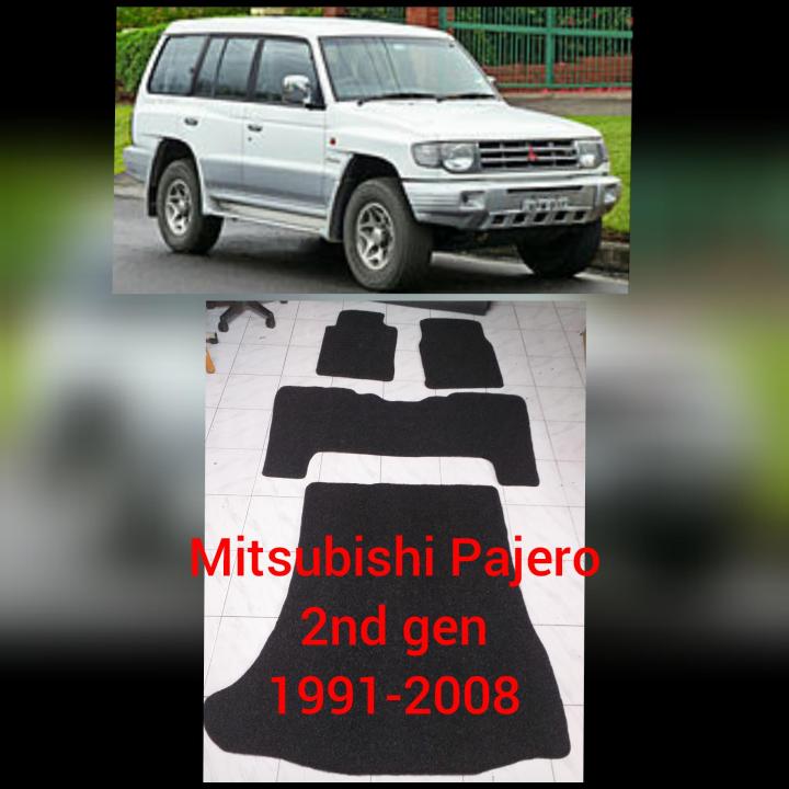 Mitsubishi Pajero 1991-2008 2nd Gen nomad rubber carmat with piping ...