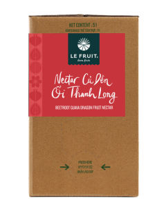 Nước Củ dền - Ổi - Thanh long (Beetroot Guava Dragon Fruit Nectar) - 5L #LEFRUIT