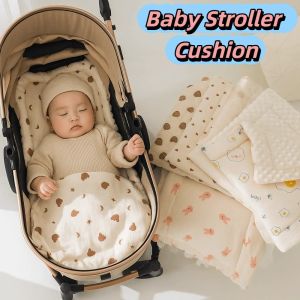 PENGY Soft Baby Stroller Cushion Cartoon Printed Comfortable Baby Pram Seat Mat Universal Car Seat Dining Chair Cotton Pad High Chair Trolley