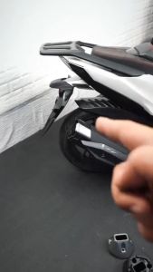 Click 125i/150i End Muffler Tip Cover VARIO 125 150 ABS Plastic 6D Carbon Fiber Exhaust Funnel