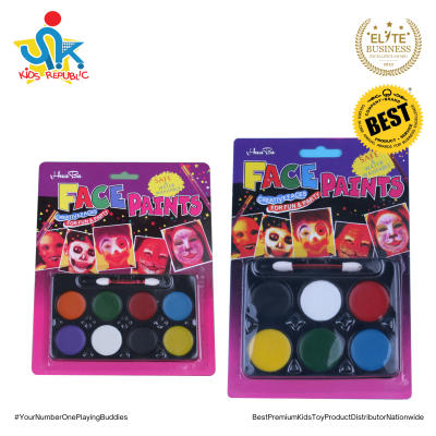 Safe and Water Washable Face Paint 6 Color & 8 Color Round