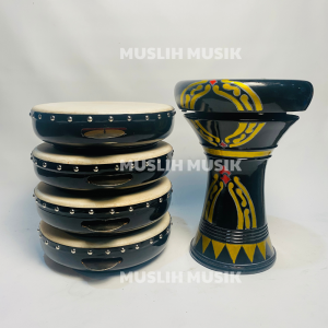 Hadroh Standar Dumbuk Batu Batik Fullset Kualitas Super FREE TAS -MM