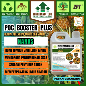 Pupuk Organik Nanas 1 Liter Cepat Berbuah Lebih Cepat Besar Booster Cair Jagotani
