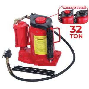 32TON Heavy Duty AIR Hydraulic Pneumatic Hydraulic Bottle Jack With Hand Pump Lifting Stand Emergency Jek Hidraulik