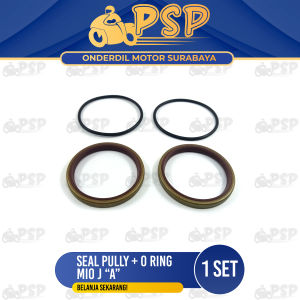 Seal Pully + O Ring Mio J (Harga Per Set Isi 4) - Sil Siel Karet Oring Puli Puly Puley Pulley CVT