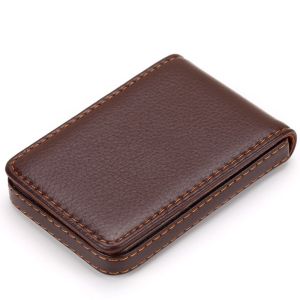 MMLUCK DIY Blank Name Card Holder Elegant Design PU Leather Thermal Dye Sublimation Card Case Easy To Carry Lightweight ic Business Card Box Men Gift