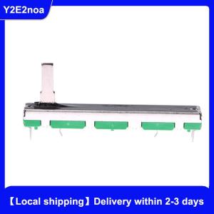 【Local shipping】 60mm Fader Mixer Double B10K Volume Potentiometer Mixer Fader Straight Sliding Volume Potentiometer