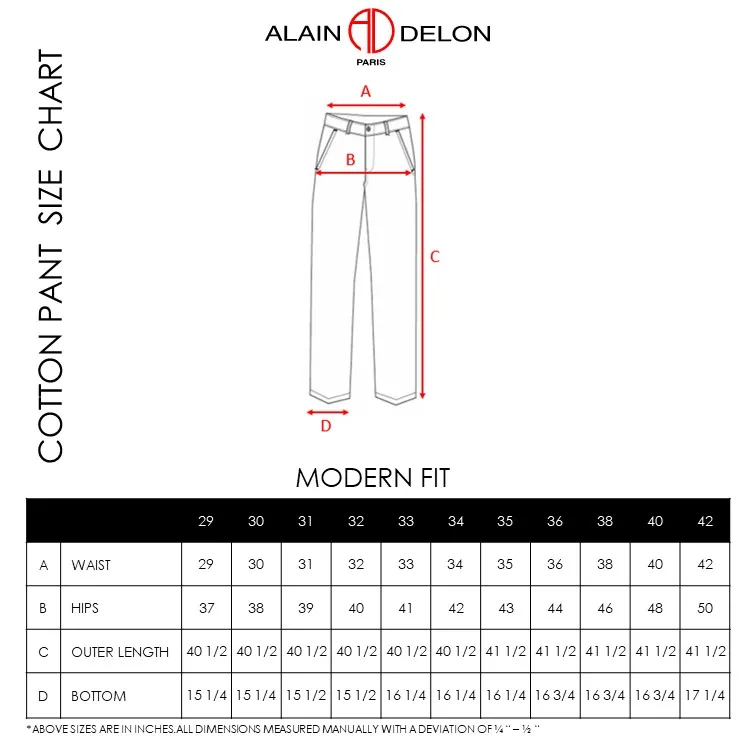 Modern Fit Stretch Cotton Pants