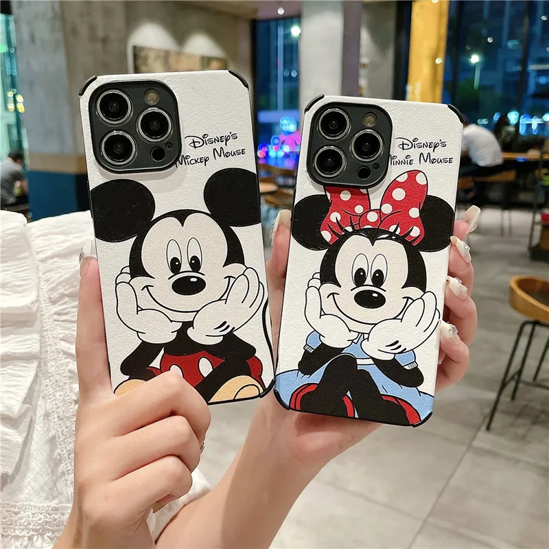 Cute Minnie Mickey For iPhone 6 6s 7 8 X Xs Max XR 11 12 13 14 15