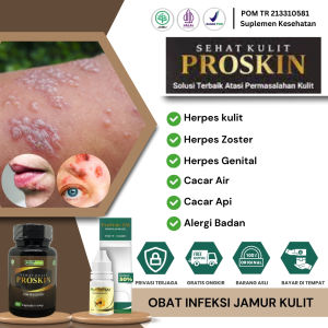 Obat Herpes Zoster Obat Herpes kulit Obat herpes bibir Obat herpes Genital / Herpes Kelamin Salep herpes Obat penghilang herpes Obat oles herpes bayi / anak / dewasa - 60 kapsul Proskin