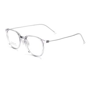 FIRADA Transparent Fashion Eyewear Vintage Round Titanium Eyeglasses Myopia Optical Prescription Glasses Frame For Women 5822N