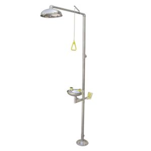 【 COD】Emergency Shower Eye Washer Eye Wash Safety Eyewash Shower Station Nama 304 Stainless Steels Wall Mounted