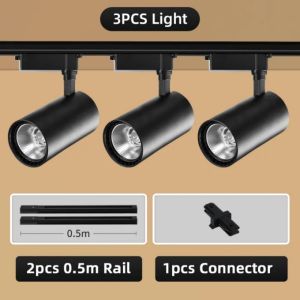 Led Track Lights Set for Ceiling Spotlight Rail Light Bedroom Bar Light Spot Light Stage Light Pin Light Kitchen Lights Living Room