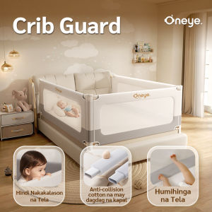 Oneye Foldable Bed Fence for Baby 5 inci/6 inci/6.6 inci Size Slide Down Safety Bed Guard Bed Rails for Baby
