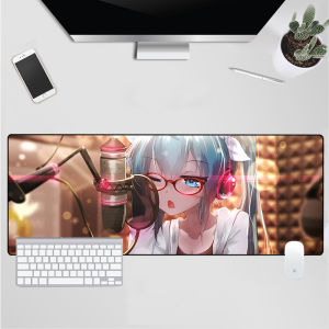 Hatsune Miku Wholesale Anime Mouse Pad Hatsune Miku Anime Desk Mat Extra Large Waterproof Stitched Edges for Girls