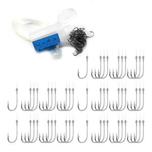 50Pcs Bucket Tied Line Hook Fishing Tackle Tools Fishing Hooks Barreled Sub Line Hook Convenient To Carry Barbed Hooks