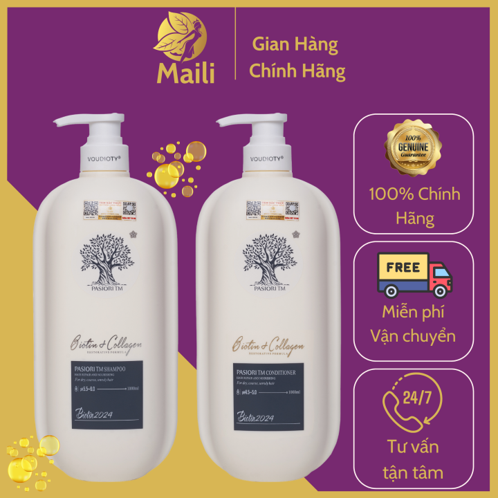 Cặp Dầu Gội Xả BIOTIN&COLLAGEN 2024 - 4 Màu Trắng , Vàng , Xanh Lá ...