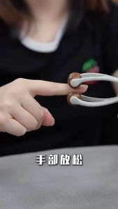 Wooden Finger Massage Roller - Multipurpose Acupressure Stick for Hand Therapy & Meridian Relief