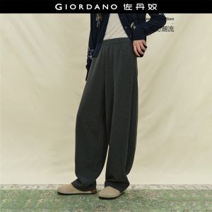 Giordano Women Marl knit elastic waist pants Free Shipping 18415225