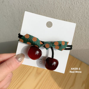 ikat rambut korea aksen CHERRY Wanita Aksesoris karet rambut anak AK09 YARRA