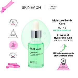 SKINEACH Hydration Boost Serum for 5 Layer Moisturizing Skin barrier Enhancement with Ultra Low Molecule Hyaluronic Trehalose Beta-Glucan Ceramide NP