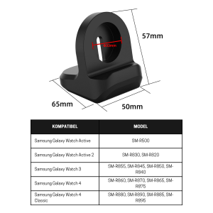 Stand Holder Charger Samsung Galaxy Watch Active 1 2 3 4 5 6 7 FE Ultra 40mm 41mm 42mm 44mm 45mm 46mm Bracket Anti Slip Silikon Station Dock Dudukan Smartwatch