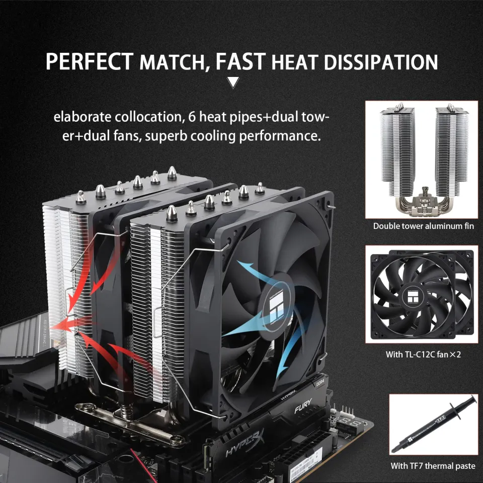 Thermalright Peerless Assassin 120 SE PA120 SE Computer CPU Air Cooler Dual  Tower Cooler. AM4 AM5 LGA 115x 2011 2066 1700 1851 Ready. | Lazada PH
