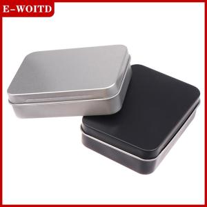 【E-WOITD】 กล่องเก็บของใช้ในครัวเรือนกล่องโลหะเคลือบดีบุกฝาปิดแบบบานพับกล่องเก็บของเปล่าขนาดเล็ก1ชิ้น