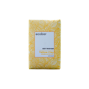 ecobar Gentle Bath Body Wash Bar | pH Balanced Sulfate Free Body Wash - Red Clay Applestem Tomato Extract or Yellow Clay Jojoba Shea Butter Solid Soap Bar for Dry Sensitive Skin