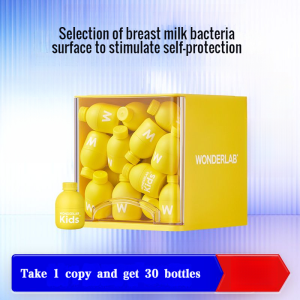 WonderLab Childrens Instant Probiotics 30 Bottles - Gut Health Prebiotic Care Freeze-Dried Powder