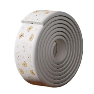 MIRELINA 2m Thanh bảo vệ cạnh bàn Họa tiết kỹ thuật số hoạt hình An toàn cho trẻ em Tấm chắn bằng bọt xốp Bền bỉ Thickend Đệm Chống Va Chạm Bên giường