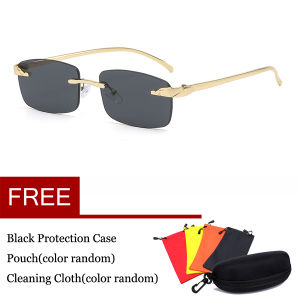 New Fashion Sunglasses Leopard Hip Hop UV Protection+UV400 Frameless Sunglasses JT90118