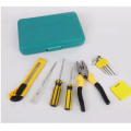 Hardware tool set family combination 12 pieces set portable car repair general electrician's tool kit car emergency tool box combination set supplies spare tools. 