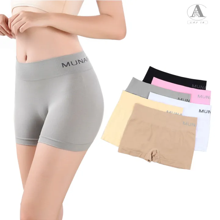 Shpwfbe Women's Underwear Boxers for Women Womens Comfortable Sweat  Absorbent Breathable Cotton Crotch Ice Silk Seamless Bottoming Boxer Shorts Cotton  Underwear for Women 