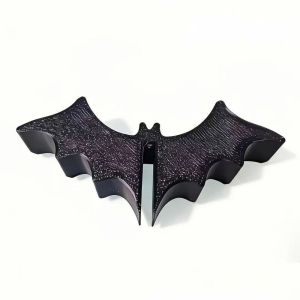 TUS 3D Print Halloween Bat Bathroom Hook Hanging No-Drill Bathing Towel Hanger Creative Space Saving Glass Door Hook Bathroom