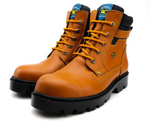 Sepatu Pria Boots Safety Kulit Dichinardi Steel Toe 6929