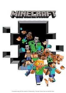 Tas Pouch Bag Minecraft Goodie Bag Souvenir Ulang Tahun Ultah Tas Hampers Sekolah Bingkisan Snack