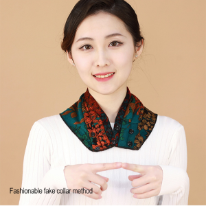 Double-layer double-sided hidden buckle triangle scarf Womens Scarf