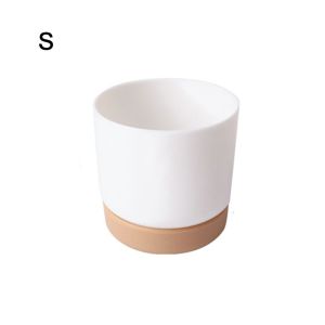MASTERYX Cactus Garden Supply Green Plant Orchid Pots Flower Containers Indoor Self Watering Flower Pot With Drainage Hole