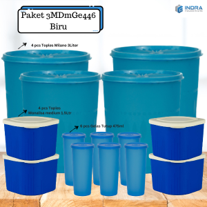 INDRA Paket Toples Bulat 3L/3MDmGe446/SET isi 14 pcs