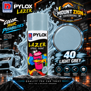 Pylox Lazer Spray Paint Light Grey PLZ040 400cc
